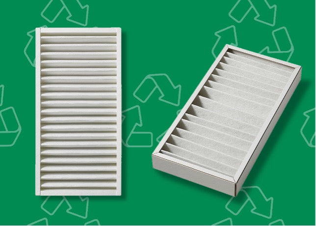 Filtre med op til 55% genbrugsmateriale!